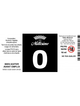 Millésime | E-liquide | Gamme Bosster 0MG