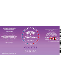 Millesime / E-Liquide / Violette / Bonbon / 10ML