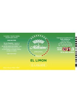 Millésime | E-liquide | Gamme Original 10ML | El Limon