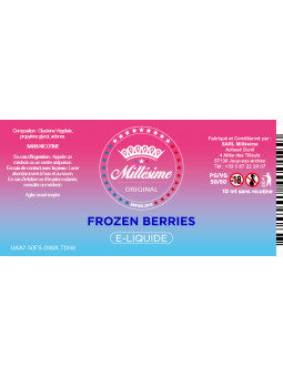Millésime | E-liquide | Gamme Original 10ML | Frozen Berries
