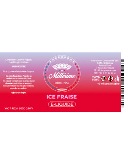 Millésime | E-liquide | Gamme Original 10ML | Ice Fraise