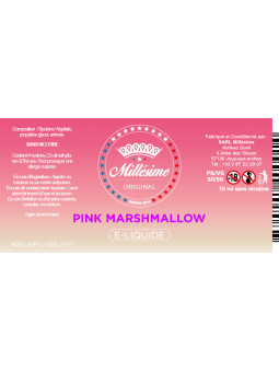 Millésime | E-liquide | Gamme Original 10ML | Pink Marshmallow