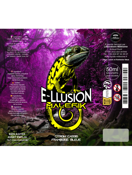Millesime / E-Liquide / Malefik / Gamme E-llusion / 50ML