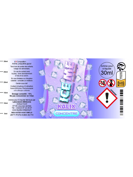 Millesime / Concentré / Kalix / Gamme ICE ME / 30ML
