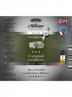 Millésime | E-liquide | Gamme Silver 50ML | USA L'ORIGINAL