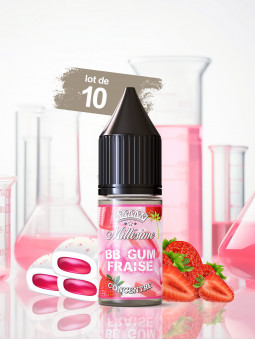 057.BB GUM FRAISE CONCENTRE (Lot de 10)