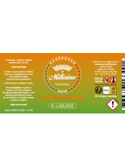 Millésime | E-liquide | Gamme Original 10ML | Thé Marocain