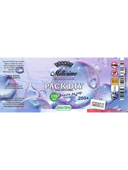 Millesime / Pack Base DIY 30VG/70VG 200+