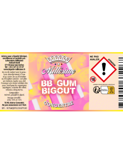 Millésime | E-liquide | Gamme Silver Concentré 10ML | BB Gum Bigout