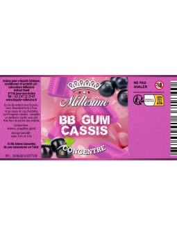 Millésime | E-liquide | Gamme Silver Concentré 10ML | BB Gum Cassis