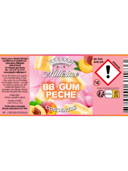 Millésime | E-liquide | Gamme Silver Concentré 10ML | BB Gum pêche