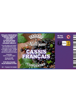 Millésime | E-liquide | Gamme Silver Concentré 10ML | Cassis Français