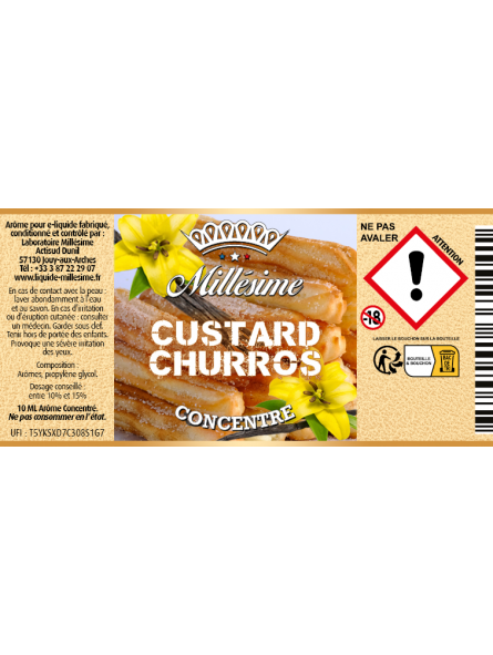Millesime | E-Liquide | Concentre 10ML / Custard Churros