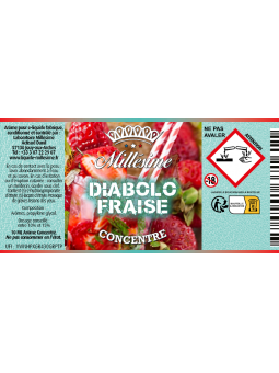 Millésime | E-liquide | Gamme Silver Concentré 10ML | Diabolo Fraise