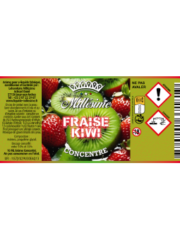 Millésime | E-liquide | Gamme Silver Concentré 10ML | Fraise Kiwi