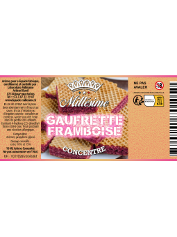 Millésime | Gamme Silver Concentré 10ML | Gaufrette Framboise