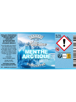 Millésime | E-liquide | Gamme Silver Concentré 10ML | Menthe Arctique