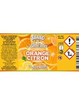 Millésime | E-liquide | Gamme Silver Concentré 10ML | Orange Citron