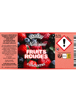 Millésime | E-liquide | Gamme Silver Concentré 10ML | Fruits Rouges
