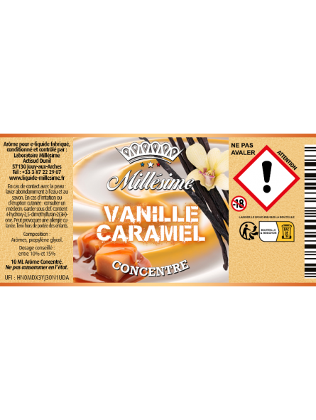 Millesime / E-Liquide / CONCENTRE 10ML / VANILLE CARAMEL