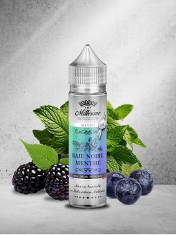 Millésime | E-liquide | Gamme Silver 50ML | Baie Noire Menthe