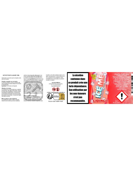 Millesime / E-Liquide Sels de nicotine / Lidingo / 10ML