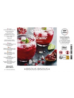 Millésime | E-liquide | Gamme Original 100ML | Bisous Bisous