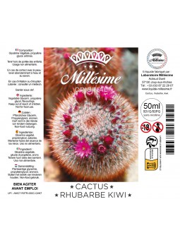 Millésime | E-liquide | Gamme Original 50ML | Cactus Rhubarbe