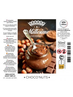 Millésime | E-liquide | Gamme Original 50ML | Choco'Nuts / 50ML