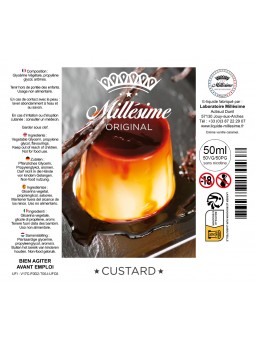 Millésime | E-liquide | Gamme Original 50ML | Custard