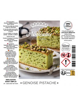Millésime | E-liquide | Gamme Original 50ML |Génoise Pistache