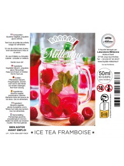 Millésime | E-liquide | Gamme Original 50ML | Ice Tea Framboise