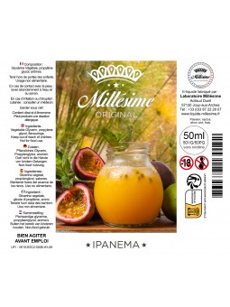 Millésime | E-liquide | Gamme Original 50ML | Ipanema / 50ML