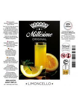 Millésime | E-liquide | Gamme Original 50ML | Limoncello / 50ML