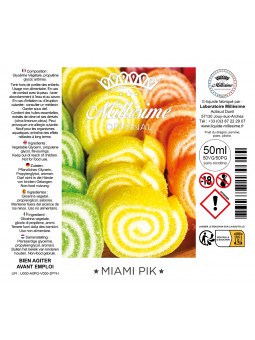 Millésime | E-liquide | Gamme Original 50ML | Miami Pik