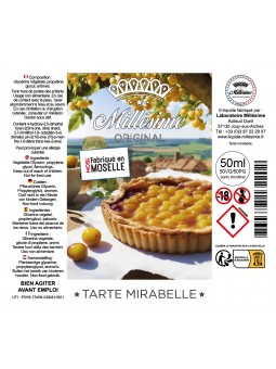 Millésime | E-liquide | Gamme Original 50ML | Tarte Mirabelle