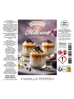 Millésime | E-liquide | Gamme Original 50ML | Vanilla Pepper / 50ML