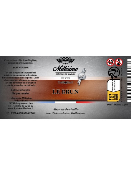 Millésime | E-liquide | Gamme Zero 10ML | Le Brun