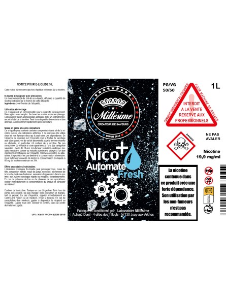 BOOSTER FRESH NICO+ 1L (AUTOMATE)
