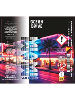 Millesime / E-Liquide / Ocean Drive / Gamme Miami Vapes / 50ML
