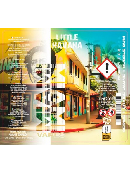 Millesime / E-Liquide / Little Havana / Gamme Miami Vapes / 50ML