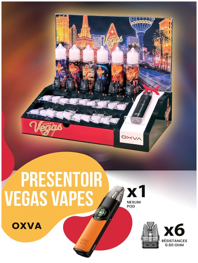 Millesime | E-Liquide • Vegas Vapes • Pack Présentoir |72 x 50ML + 6 Testeur 50ML