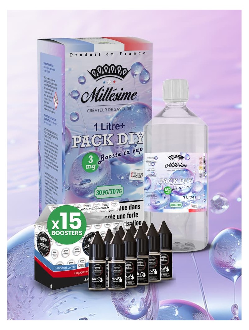 Millesime / Pack Base DIY 50VG/50VG 1 LITRE