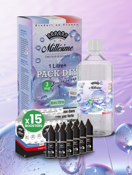 Millesime / Pack Base DIY 50VG/50VG 1 LITRE