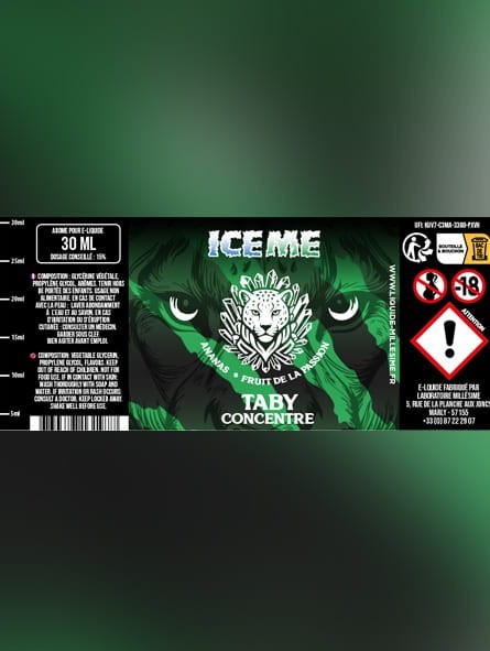 Millesime / Concentré / Taby / Gamme ICE ME / 30ML