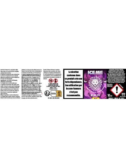 Millesime / E-Liquide Sels de nicotine / Kalix / 10ML