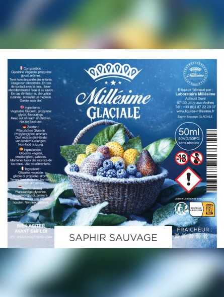 Millésime | E-liquide | Gamme Original Glaciale 50ML | Saphir Sauvage