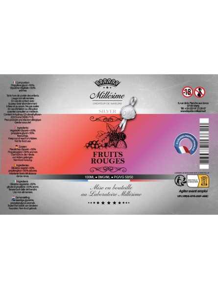 Millésime | E-liquide | Gamme Silver 100ML | FRUITS ROUGES