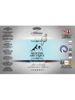 Millésime | E-liquide | Gamme Silver 100ML | MENTHE ARCTIQUE