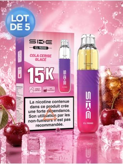 SKE CL15000 Cola Cerise Glacé - Kit rechargeable, lot de 5